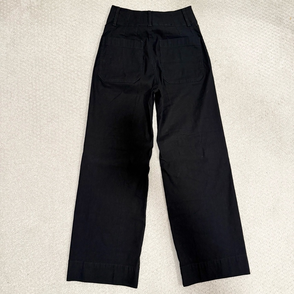 Maeve Colette Magic Fabric Crop Wide-Leg Pants Black Size 24 - Picture 5 of 7